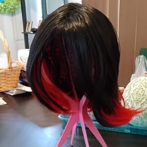 Stylish Black and Red Women's Wig